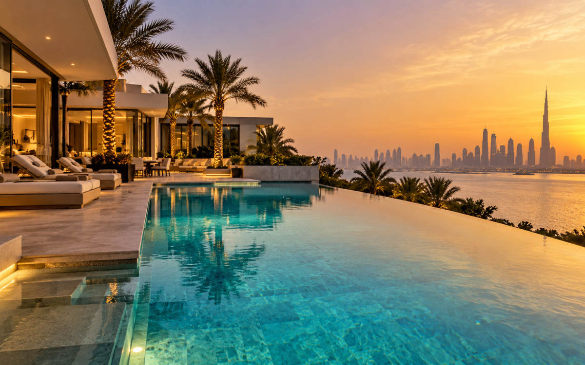 Finished-custom-swimming-pool-at-a-Dubai-villa