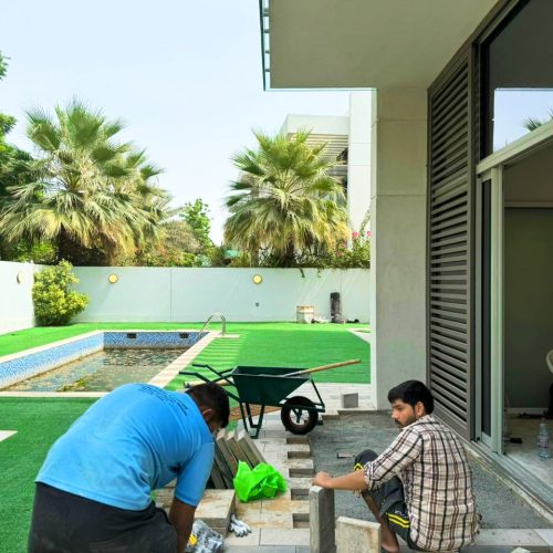 tile work in dubai - green heaven landscape